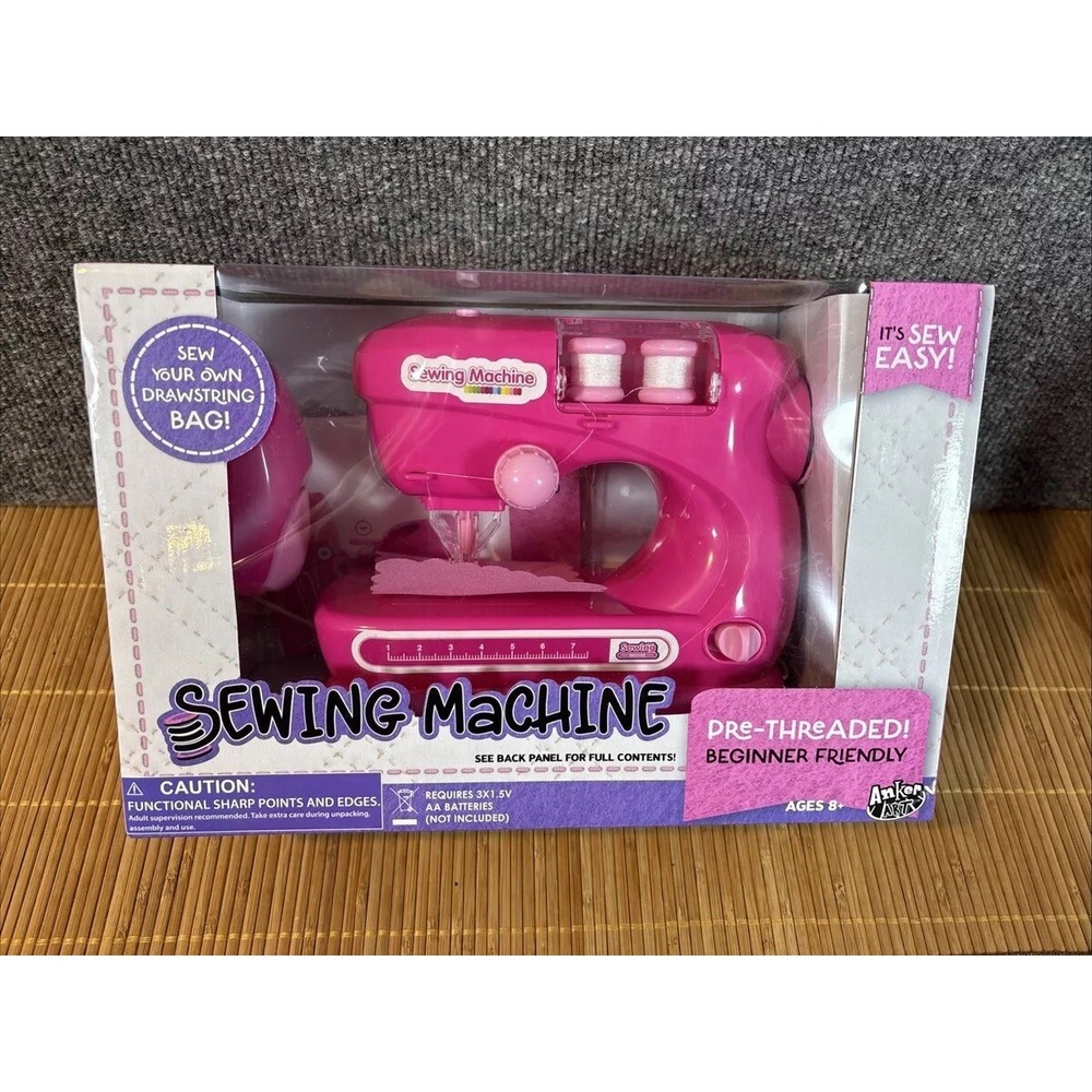 Anker Arts Kids Sewing Machine~Pre-Threaded Beginner Friendly~NIB